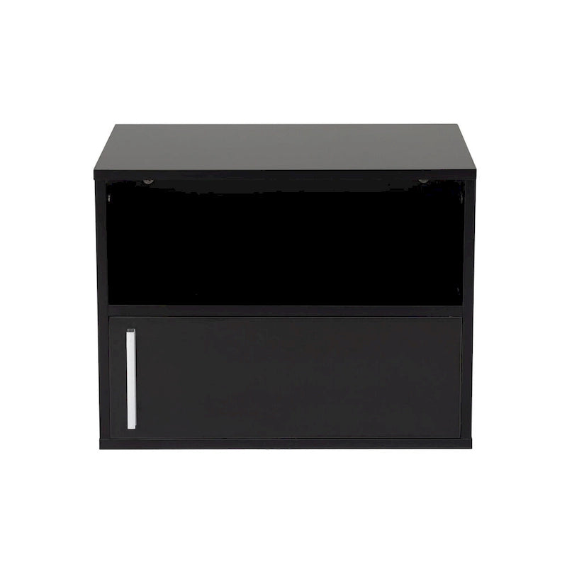 Set of 2 Wall-mounted Wooden Nightstand