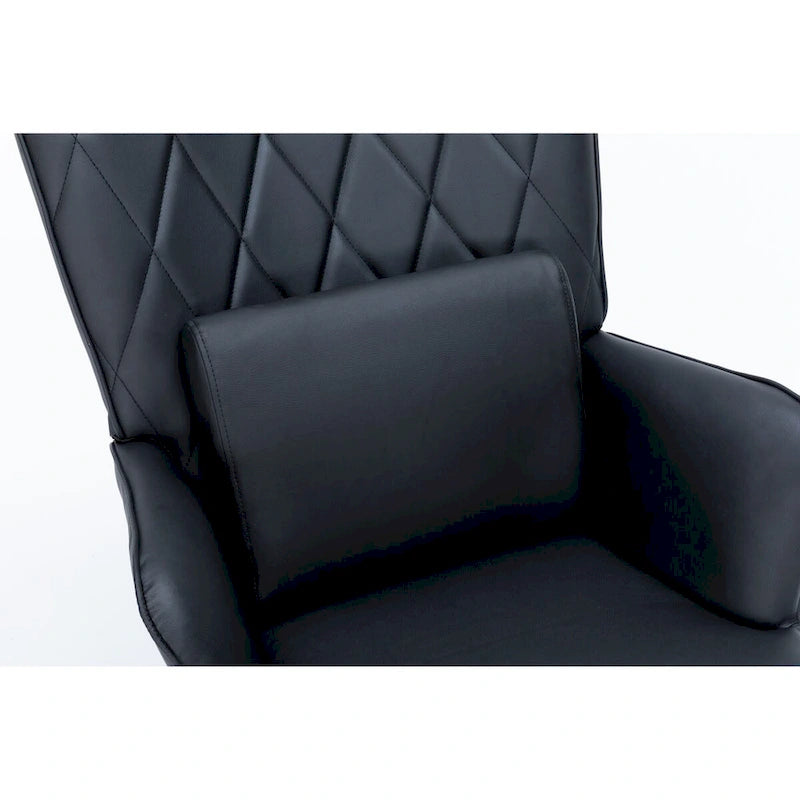 Rocking Chair, Glider Chair, Rocking Accent Chair with Lumbar Pillow and Ottoman for Nursery/Living Room/Bedroom