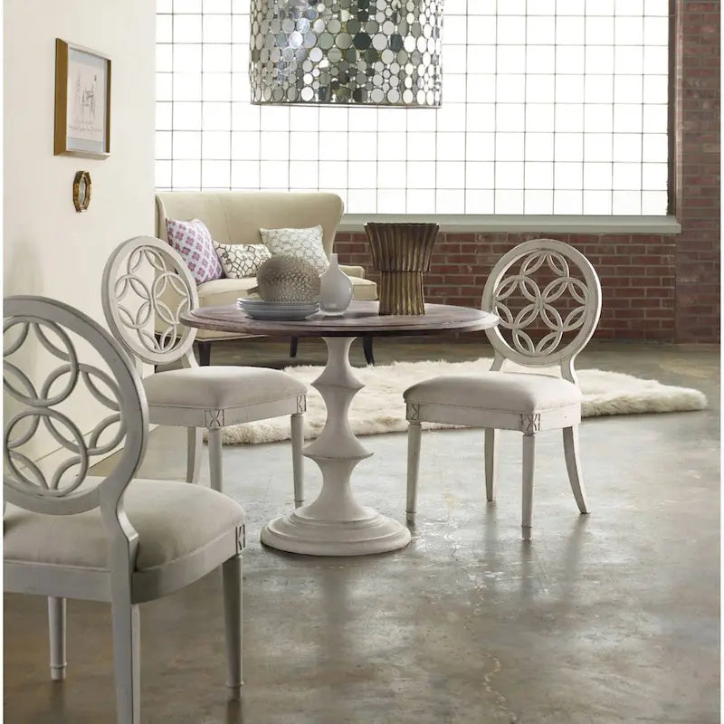 42 Round Shabby Chic Farmhouse Dining Table