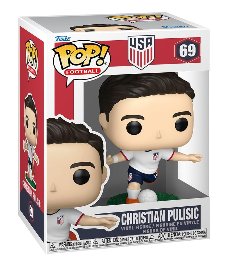 Funko Pop Football Christian Pulisic USA Figurine en vinyle de football
