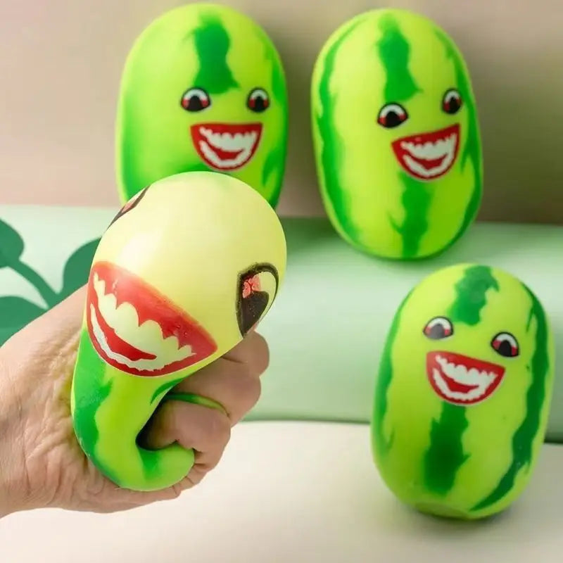 Jouet sensoriel de monstre de pastèque Squishy, fruit amusant