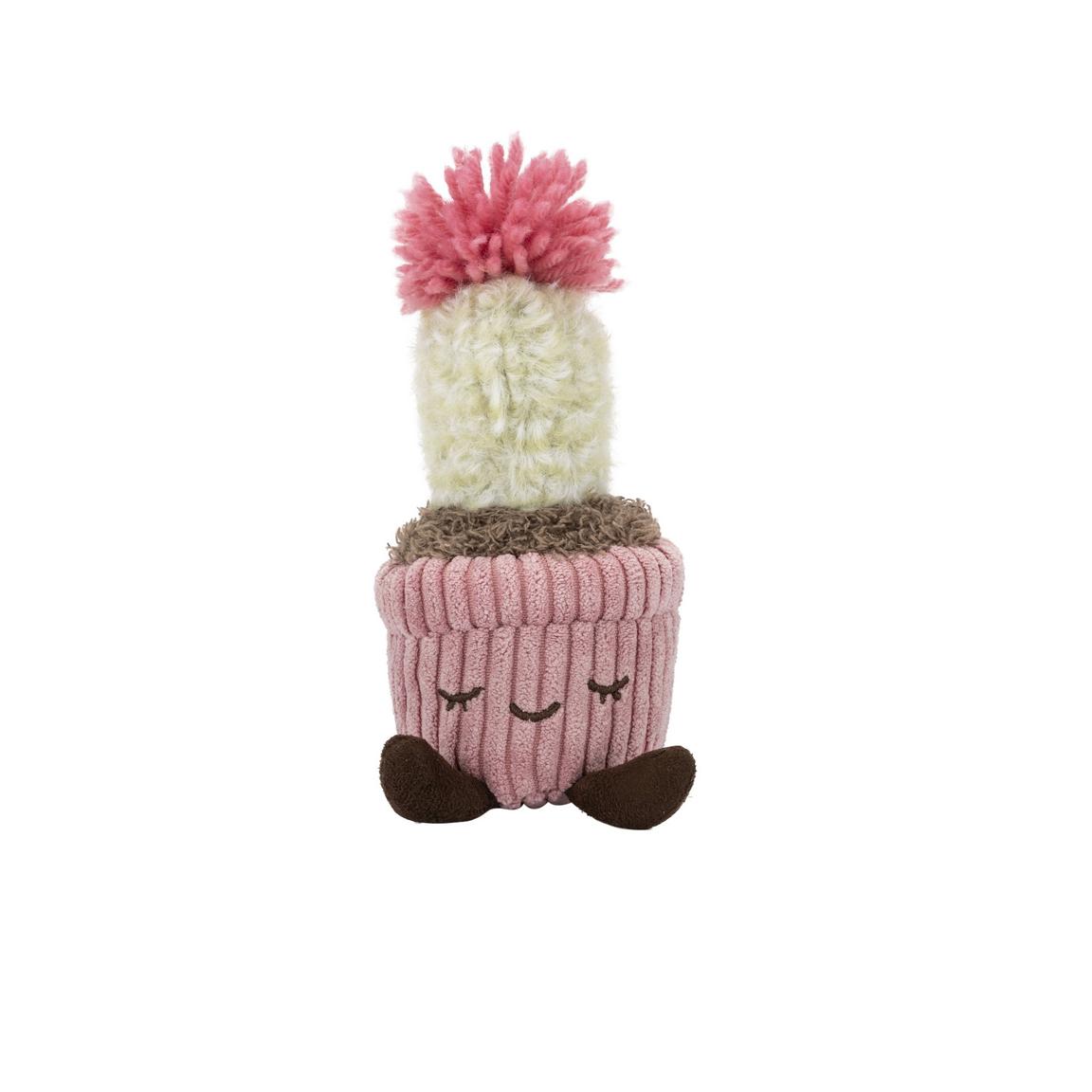 Jouet en peluche cactus en velours côtelé à effet de serre de 6 pouces – peluche douce de plante en pot avec un joli visage souriant