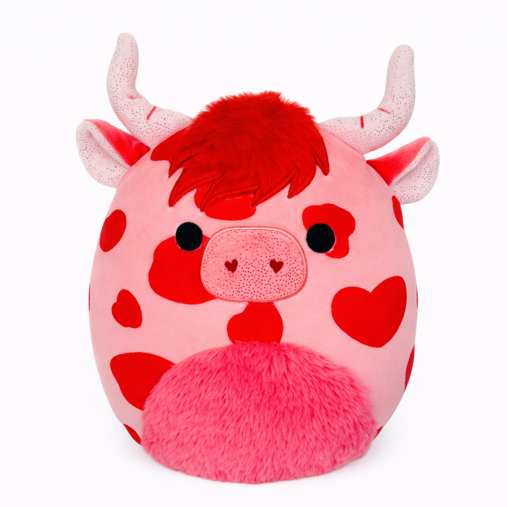 Squishmallows Laurie die Kuh Valentine Plüschtier 20,3 cm