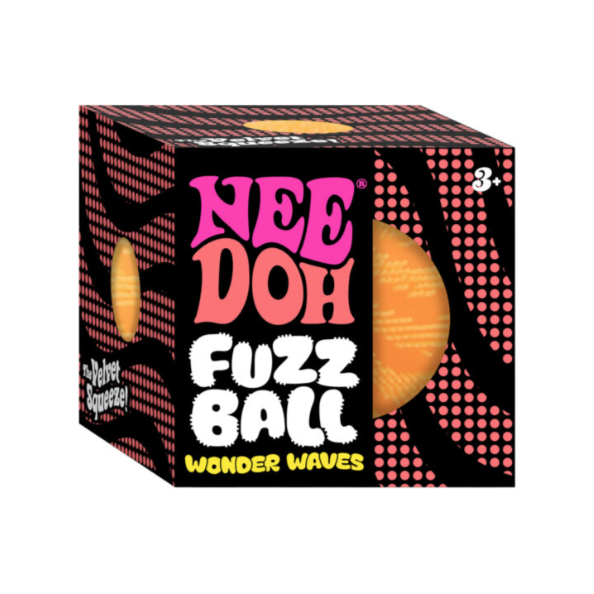 Nee Doh Wonder Waves Fuzz Ball 2,5 pouces Squish Ball Fidget Toy