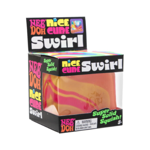 Nee Doh Nice Cube SWIRL Jouet Squish Ball Fidget 2,5 pouces