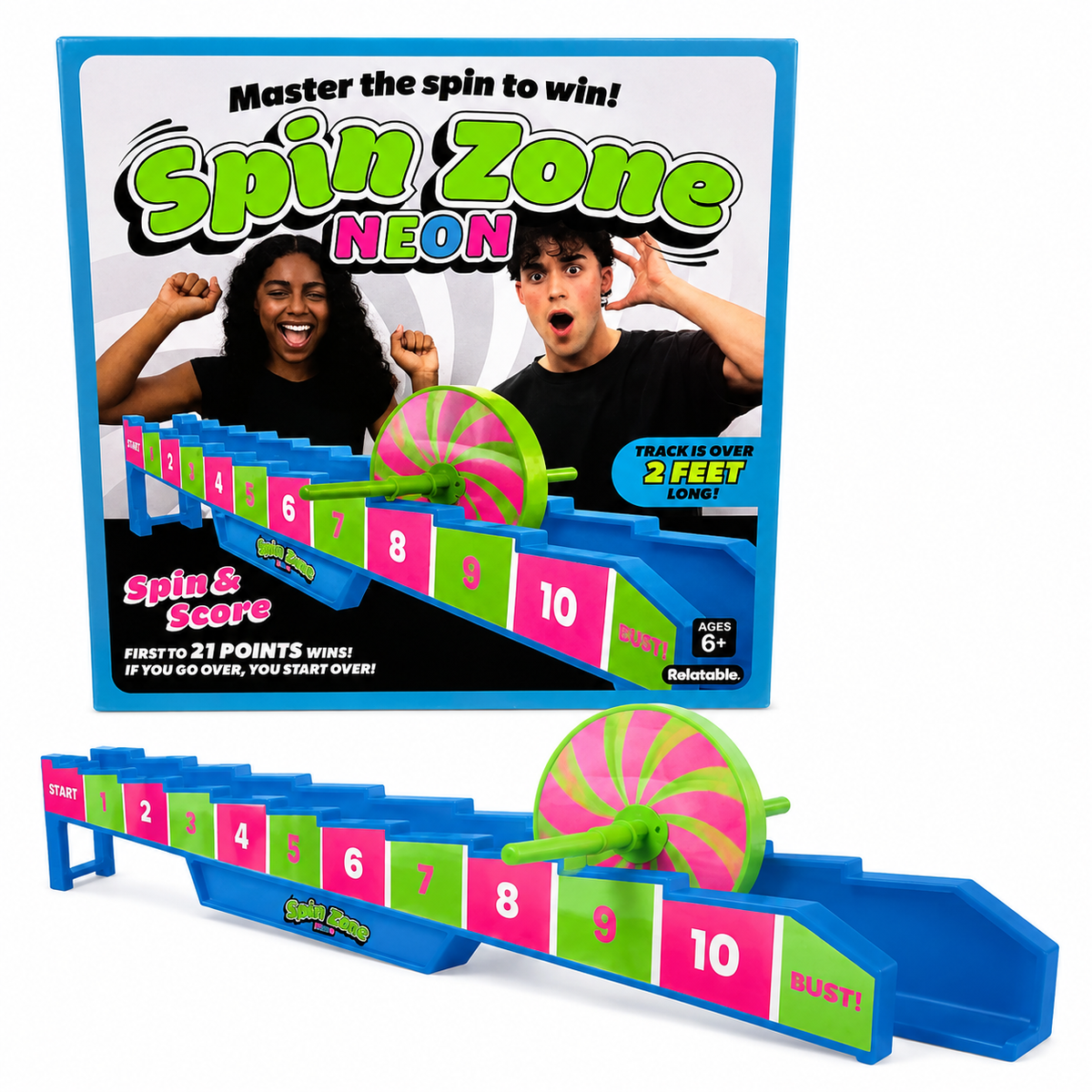 Jeu de piste spinner à 21 points Spin Zone