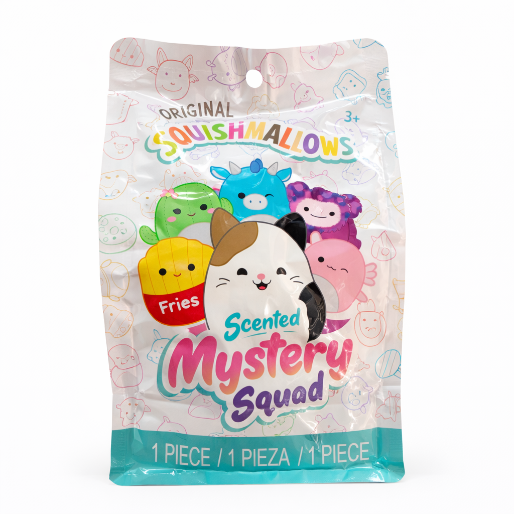 Squishmallows Sac aveugle en peluche parfumé Mystery Squad de 5 pouces