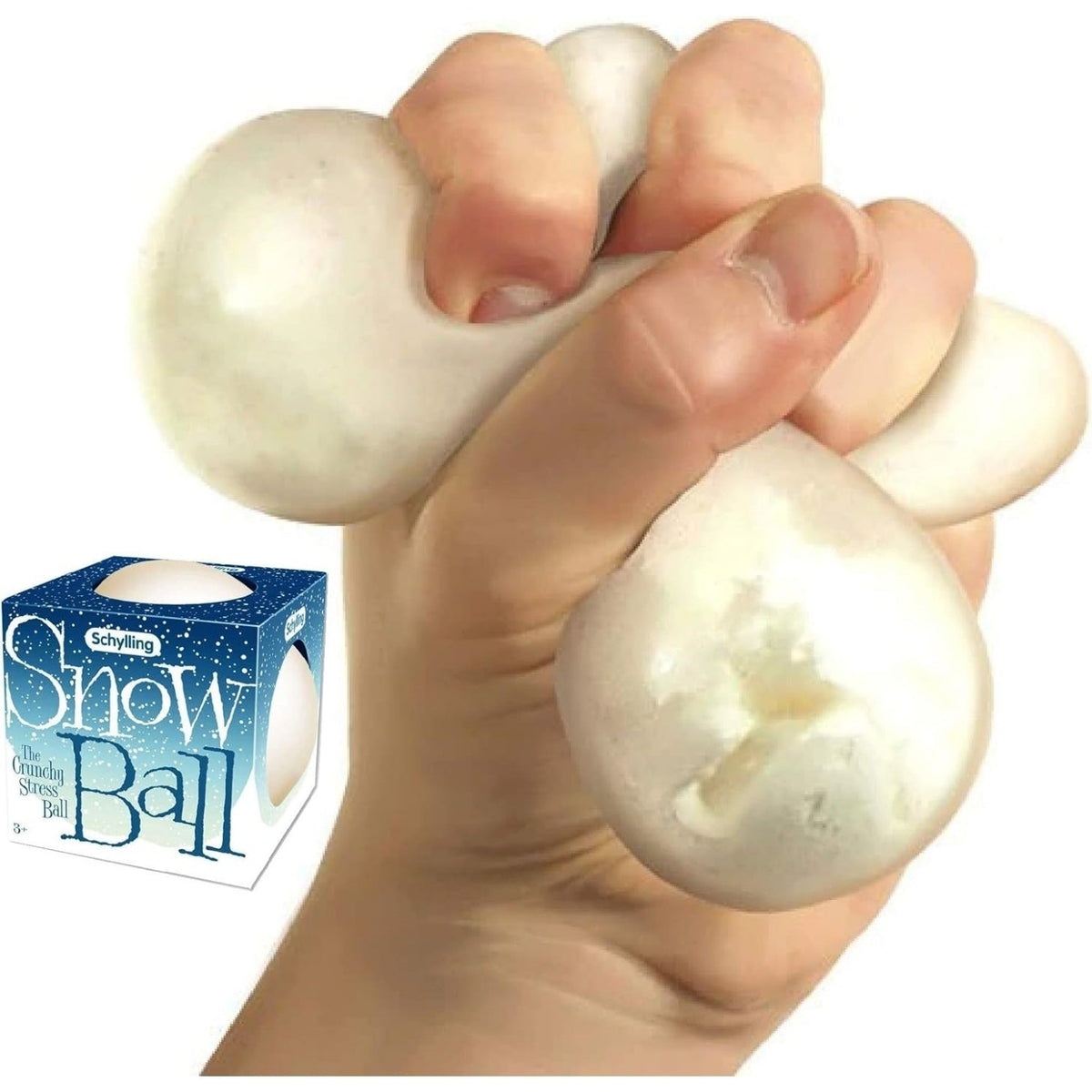 NeeDoh Schneeball-Stressbälle – knusprig & weich – 2er-Pack