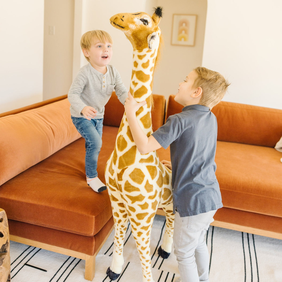 Melissa & Doug Lifelike Plush Giraffe 54"