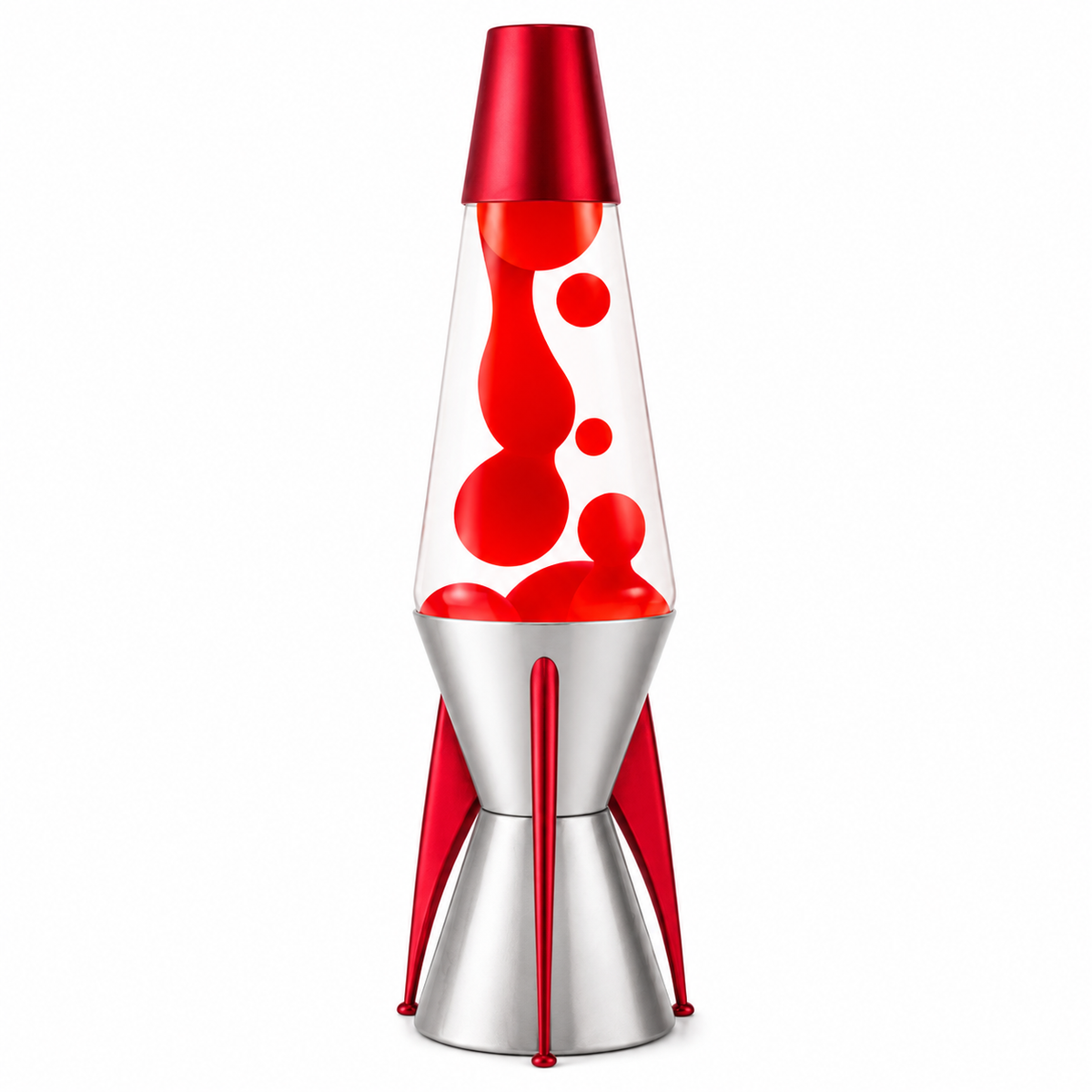 Schylling LAVA Astrosurge Rocket Motion Lamp Light Red 14.5 inches